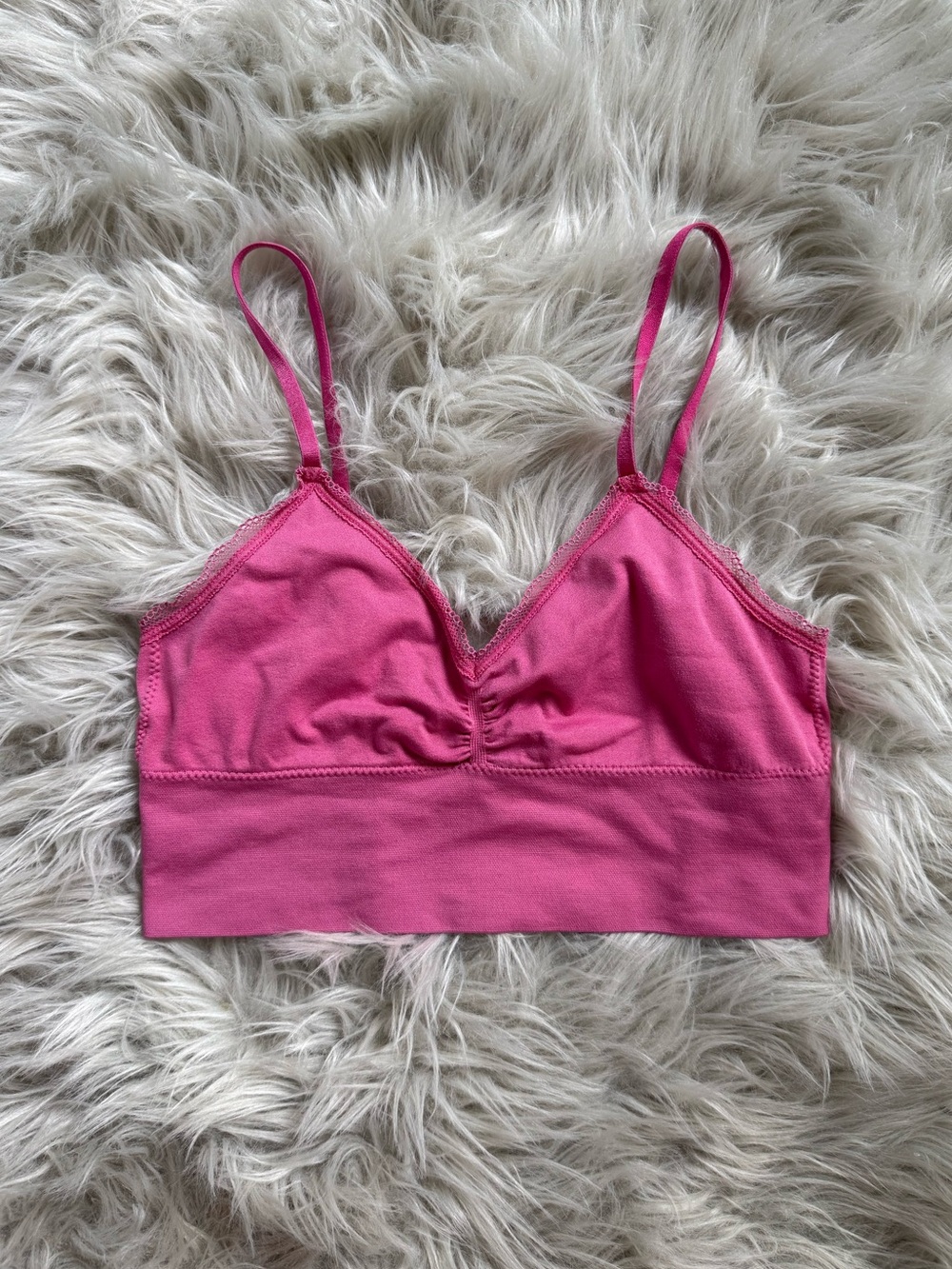 Victoria's Secret Pink Lace-Trim Bralette